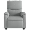 vidaXL Fauteuil inclinable Gris clair Tissu
