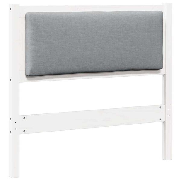 vidaXL T&ecirc;te de lit Autre Blanc 100 cm Bois massif en pin