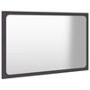 vidaXL Miroir de salle de bain Gris 60x1,5x37 cm Agglom&eacute;r&eacute;