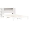 vidaXL T&ecirc;te de lit avec rangement blanc 150 cm bois massif de pin