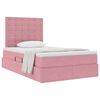 vidaXL Lit avec rangement et matelas Rose 120 x 200 cm Velours