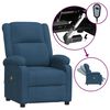 vidaXL Fauteuil électrique de massage Bleu Tissu