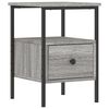 vidaXL Table de chevet sonoma gris 34x36x50 cm bois d'ing&eacute;nierie
