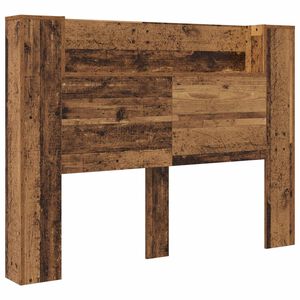 vidaXL Cabinet de T&ecirc;te de Lit avec LED Bois ancien Bois d'ing&eacute;nierie