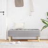 vidaXL banc avec coussin Gris nuage 113 x 57 x 39 cm tissu