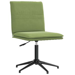 vidaXL Chaise de salle &agrave; manger Vert clair Velours