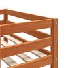 vidaXL Cadre de lit pour enfants sans matelas cire marron 90x190 cm