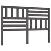 vidaXL T&ecirc;te de lit Gris 166x4x100 cm Bois massif de pin