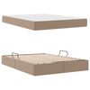 vidaXL Lit avec rangement et matelas Cappuccino 140 x 200 cm