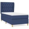 vidaXL Sommier &agrave; lattes de lit avec matelas Bleu 80x200 cm Tissu