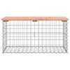 vidaXL Banc de jardin design gabion 83x44x42 cm bois massif de douglas