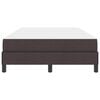 vidaXL Lit &agrave; ressorts avec matelas Marron fonc&eacute; 120 x 190 cm tissu