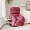 vidaXL Fauteuil inclinable de massage électrique rouge bordeaux