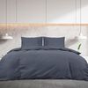 vidaXL Ensemble de housse de couette Anthracite 225x220 cm Microfibre