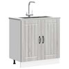 vidaXL Meuble de base de lavabo Lucca sonoma gris bois d'ing&eacute;nierie