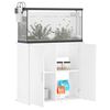 vidaXL Support pour aquarium blanc 81x36x73 cm bois d'ing&eacute;nierie