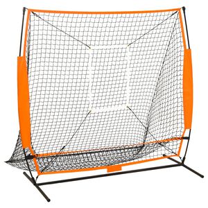 vidaXL Filet d'entra&icirc;nement baseball multisport Noir 174x76x158,5 cm
