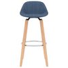 vidaXL Tabourets de bar lot de 2 bleu tissu