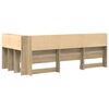 vidaXL T&ecirc;te de lit de rangement Ch&ecirc;ne Sonoma 90 cm Bois d'ing&eacute;nierie