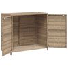 vidaXL Armoire de rangement de jardin beige 83x45x76 cm résine tressée
