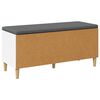 vidaXL Banc d'entr&eacute;e avec coussin avec stockage Blanc 100 x 38 x 46 cm