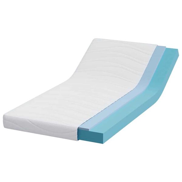 vidaXL Matelas Blanc 120 x 200 cm Mousse Infusée de Gel