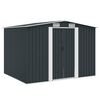 vidaXL Abri de stockage pour jardin Anthracite M&eacute;tal 257x205x178 cm