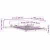 vidaXL Cadre de lit Marron 135 x 190 cm bois