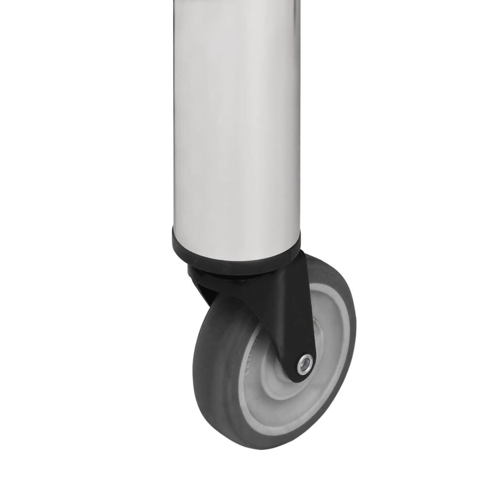 vidaXL Table de travail de cuisine avec roues 60x30x85 cm Inox