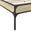 vidaXL Cadre de lit sans matelas ch&ecirc;ne sonoma 100x200 cm