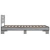 vidaXL Cadre de lit sans matelas sonoma gris 90x200 cm