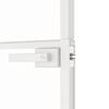 vidaXL Porte d'intérieur Blanc 83x201,5 cm Trempé verre aluminium fin