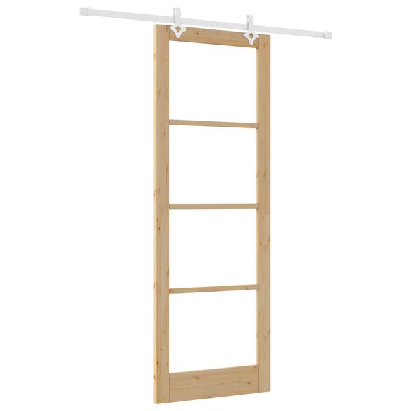 vidaXL Porte coulissante Naturel 83 x 232 cm