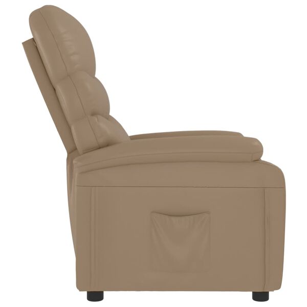 vidaXL Fauteuil inclinable Cappuccino Similicuir