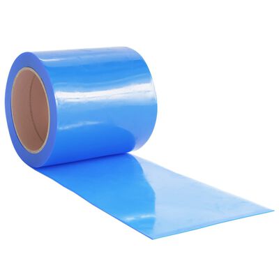 vidaXL Rideau de porte bleu 200 mmx1,6 mm 10 m PVC