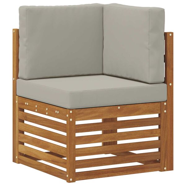 vidaXL Ensembles de canap&eacute;s avec coussin 6 pcs Gris Naturel et Clair