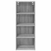 vidaXL Armoire suspendue avec stockage Gris Sonoma 40 x 29,5 x 100 cm