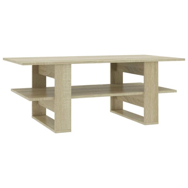 vidaXL Table basse chêne sonoma 110x55x42 cm bois d'ingénierie