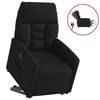 vidaXL Fauteuil inclinable électrique noir tissu microfibre