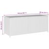 vidaXL Boîte de rangement de jardin gris 150x50x60 cm résine tressée