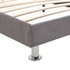 vidaXL Lit avec matelas &agrave; m&eacute;moire de forme Gris clair Tissu 180x200 cm