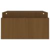 vidaXL Support de moniteur Marron miel 100x27,5x15 cm Bois pin solide