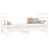 vidaXL Lit coulissant sans matelas blanc 2x(90x190) cm