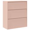 vidaXL Armoire de rangement Rose 90 x 40 x 105 cm Acier