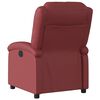vidaXL Fauteuil inclinable Rouge bordeaux Similicuir