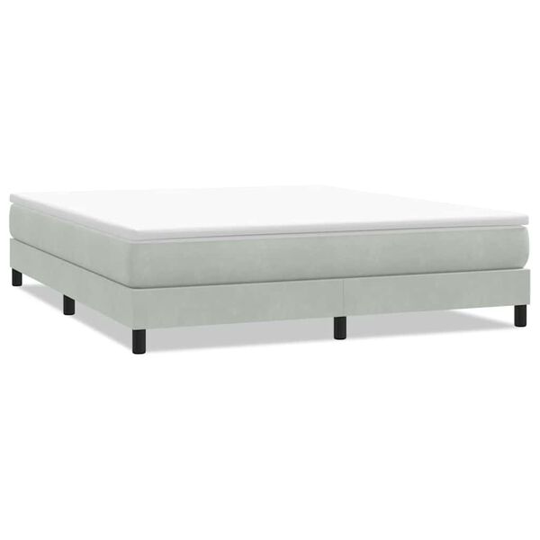 vidaXL Sommier à lattes de lit sans matelas gris clair 180x220 cm