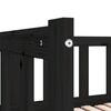 vidaXL Lit coulissant sans matelas noir 2x(90x200) cm