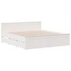 vidaXL Lit biblioth&egrave;que sans matelas blanc 180x200 cm bois pin massif