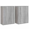 vidaXL Buffets 2 pcs sonoma gris 60x31x84 cm bois d'ing&eacute;nierie