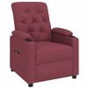 vidaXL Fauteuil inclinable &eacute;lectrique Rouge bordeaux Tissu